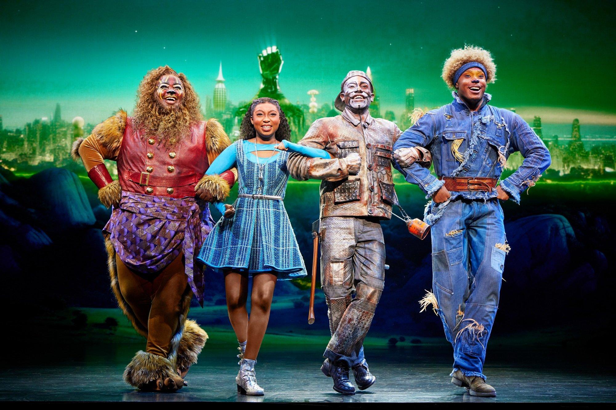 Kyle Ramar Freeman, Nichelle Lewis, Phillip Johnson Richardson and Avery Wilson in the Broadway revival of "The Wiz."
